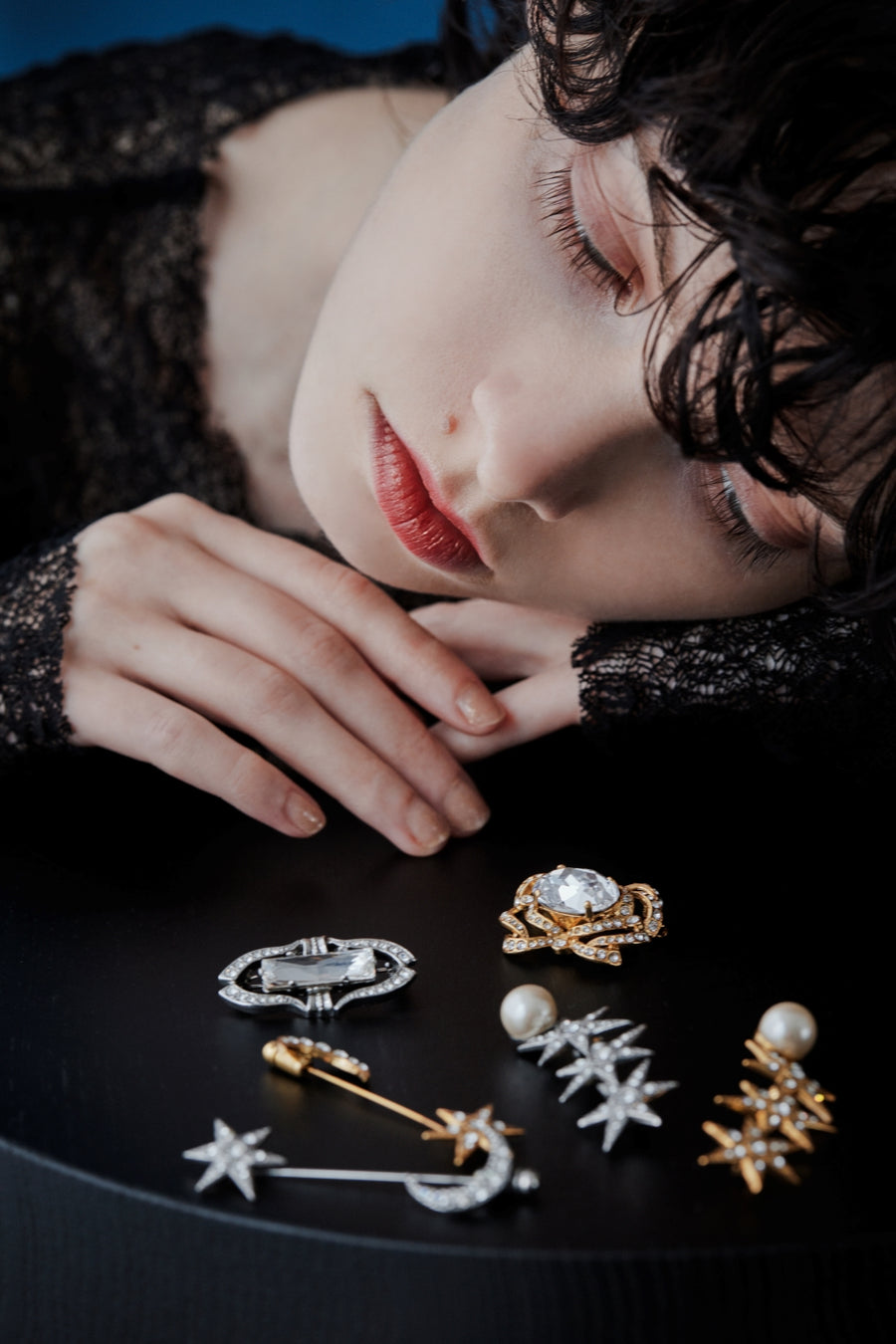 ADER.bijoux（アデルビジュー）｜CRYSTAL classic brooch(oval
