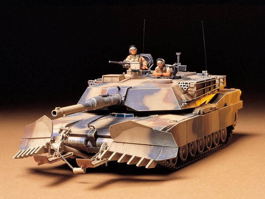 Tamiya 1/35 U.S. M1A1 ABRAMS W/ MINE PLOW – Advance Hobbies