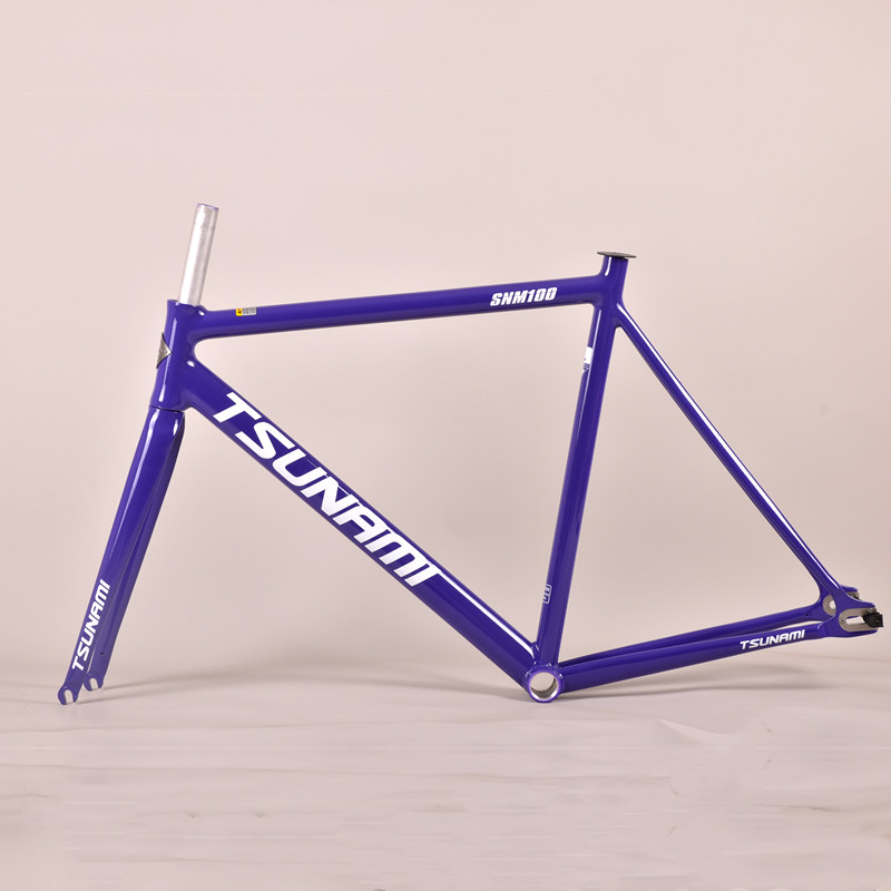 津波 SNM100 フレームセット 700C アルミ固定ギアフレームとフォーク