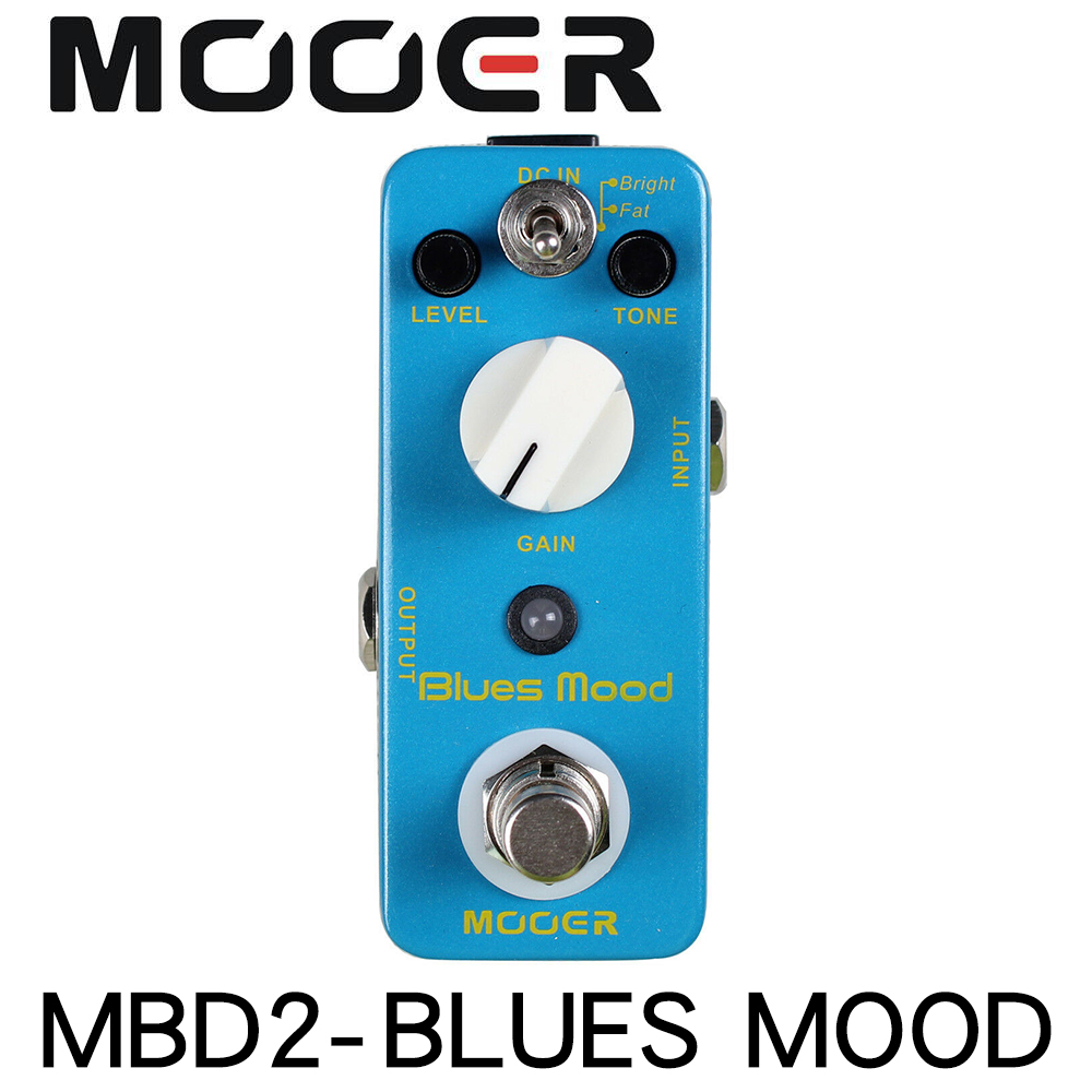 MOOER MBD2 Blues Mood Guitar Pedal Blues Style Overdrive Guitar