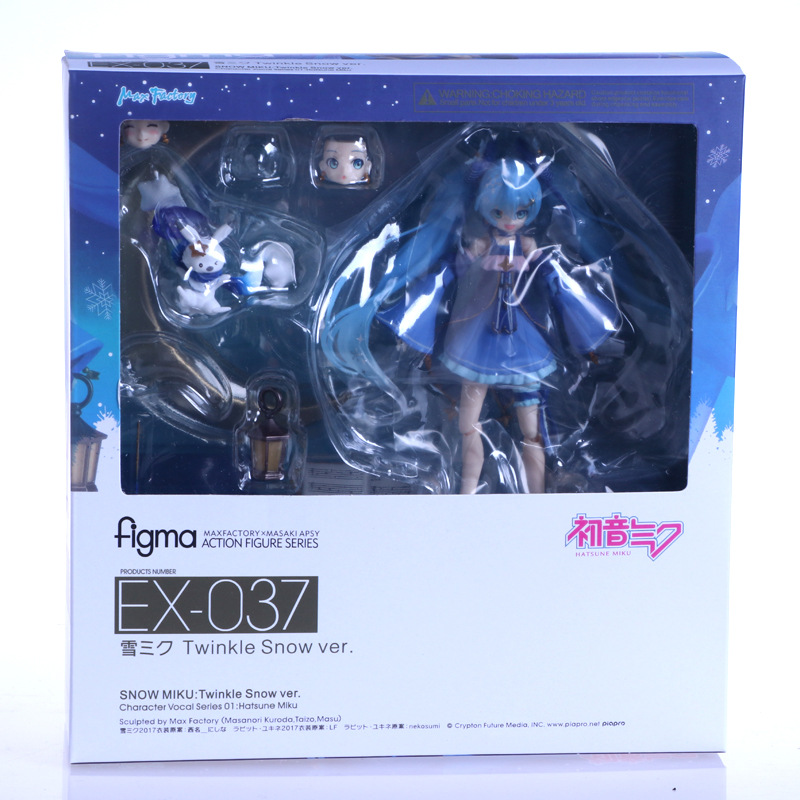 FIGMA EX-037 Twinkle Snow Ver. Miku Anime 15CM Action Figure Model