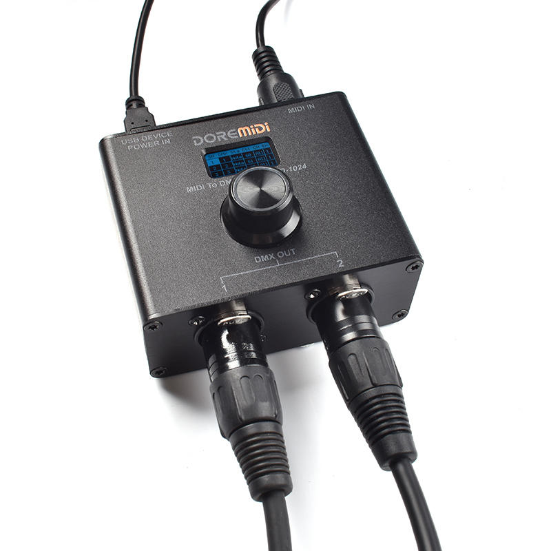 DOREMiDi MIDI To DMX Controller (MTD-1024) Can Convert MIDI