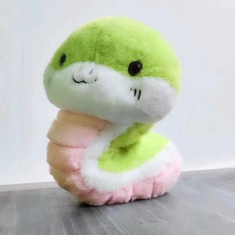 25CM Kawaii Snake Baby Plush Doll Valentine's Day Gift Cute Little
