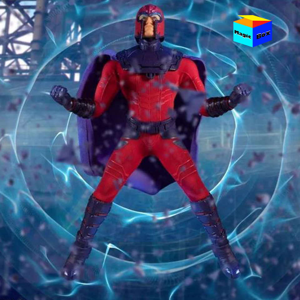 Original MEZCO 1/12 Supervillain X-man Magneto Red Tight Combat