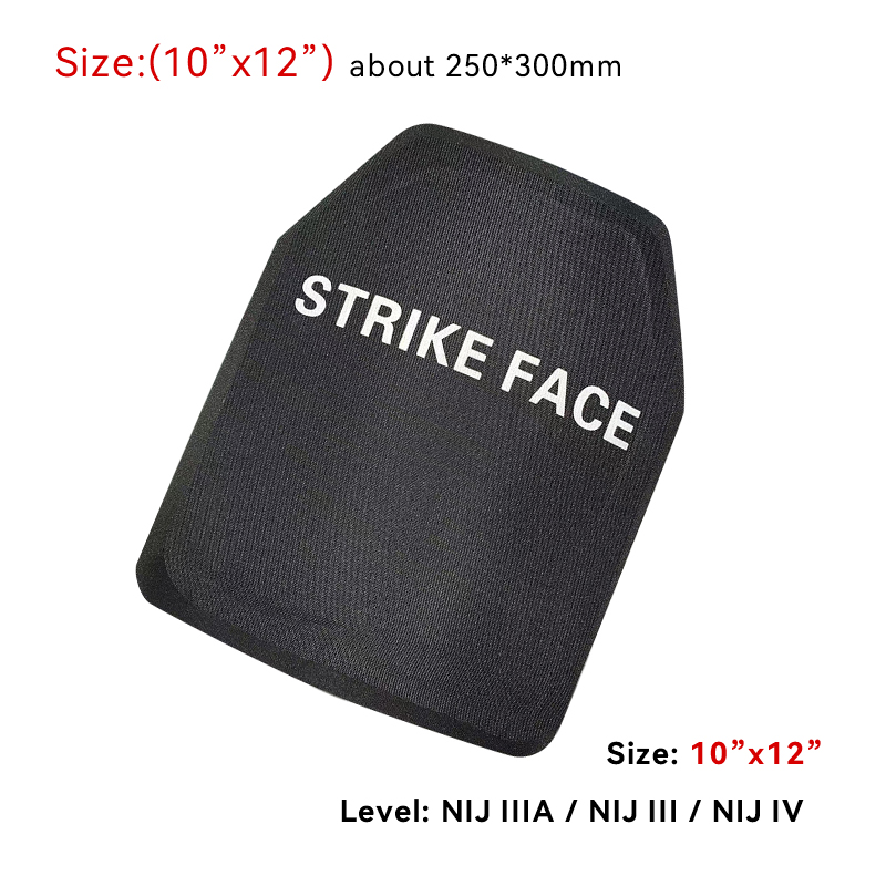 NIJ IIIA Steel Bulletproof Plate Strike Face Hard Armor
