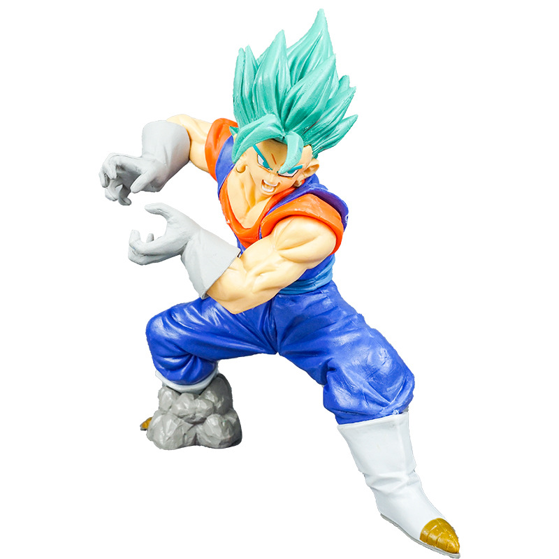 ドラゴンボールZ,ダークブルーのPVCフィギュア,孫悟空,超サイヤ人