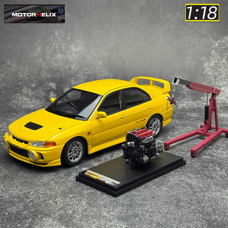 MOTORHELIX MH 1:18 新しい三菱ランサーエボリューション IV 世代 4