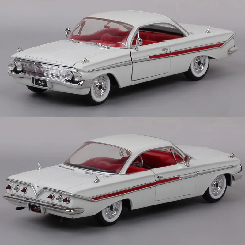 Jada 1:24 1961 Chevrolet Impala Vintage Classic High Simulation