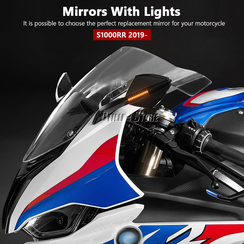 BMW S1000RR Year 2019-2025 Rear View Mirror Motorcycle LED with
