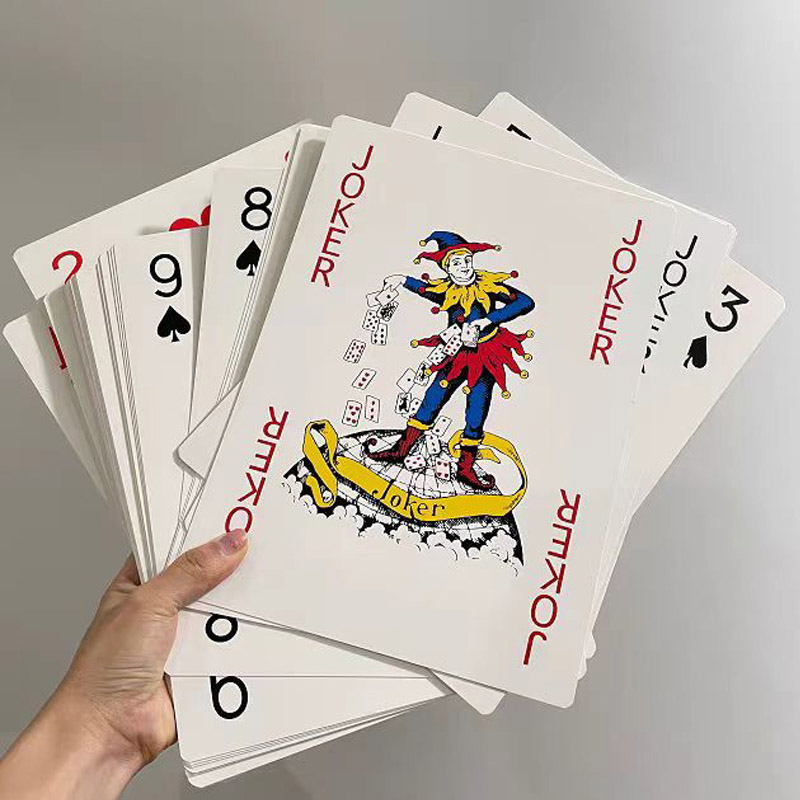 スーパージャンボ特大トランプ 4 倍大きい 54 カードカーニバル結婚式