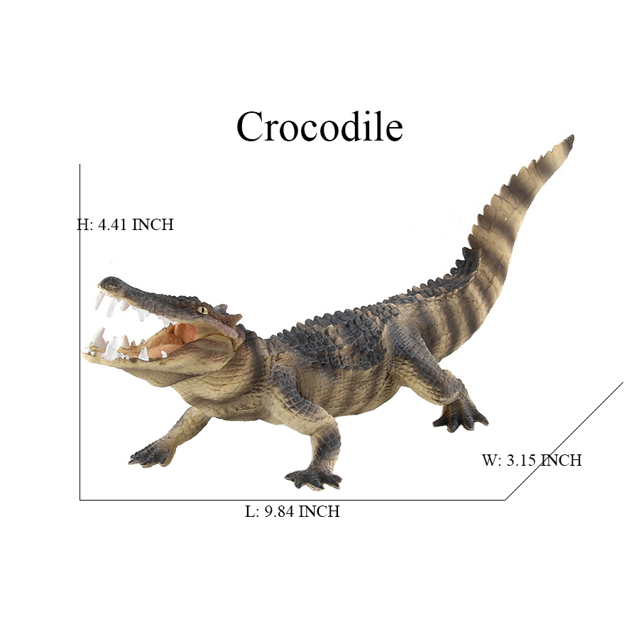 ワニのフィギュアのおもちゃ、ワニモデル、ライフサイクルプレイセット