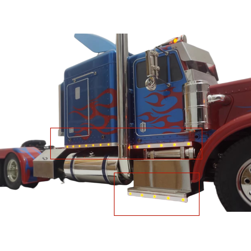 ラジコントラック用LEDサイドライト,タミヤ56344トラック,新しいキング