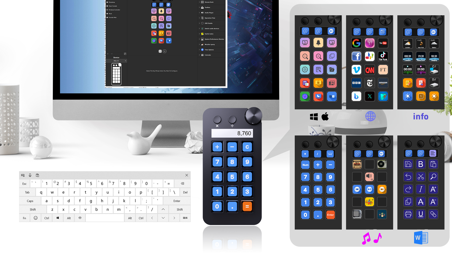 MBox N1 Stream Deck Mini Visual Keyboard 15Key Mirabox StreamDeck
