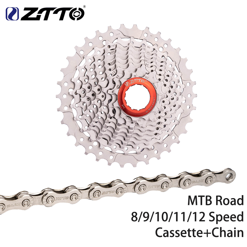 ZTTO MTB Road Bicycle 8/9/10/11/12 Speed Cassette And Chain