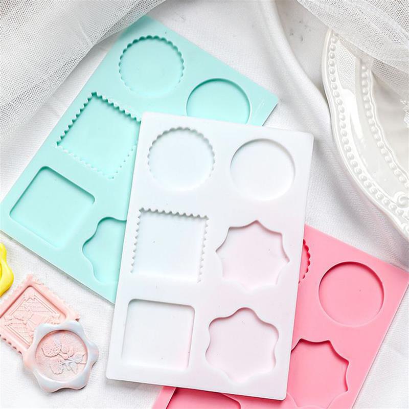 ワックスシールスタンプシリコンモールドパッド,複数のサイズ