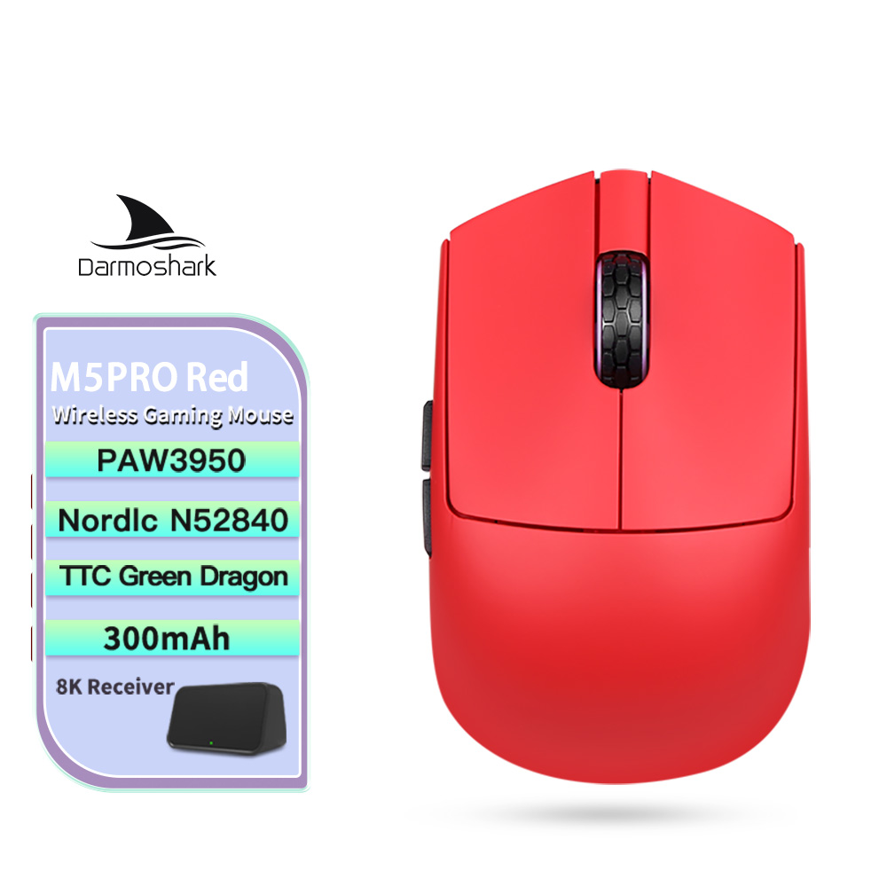 Darmoshark M5Air 鍛造カーボンファイバーゲーミングマウスワイヤレス