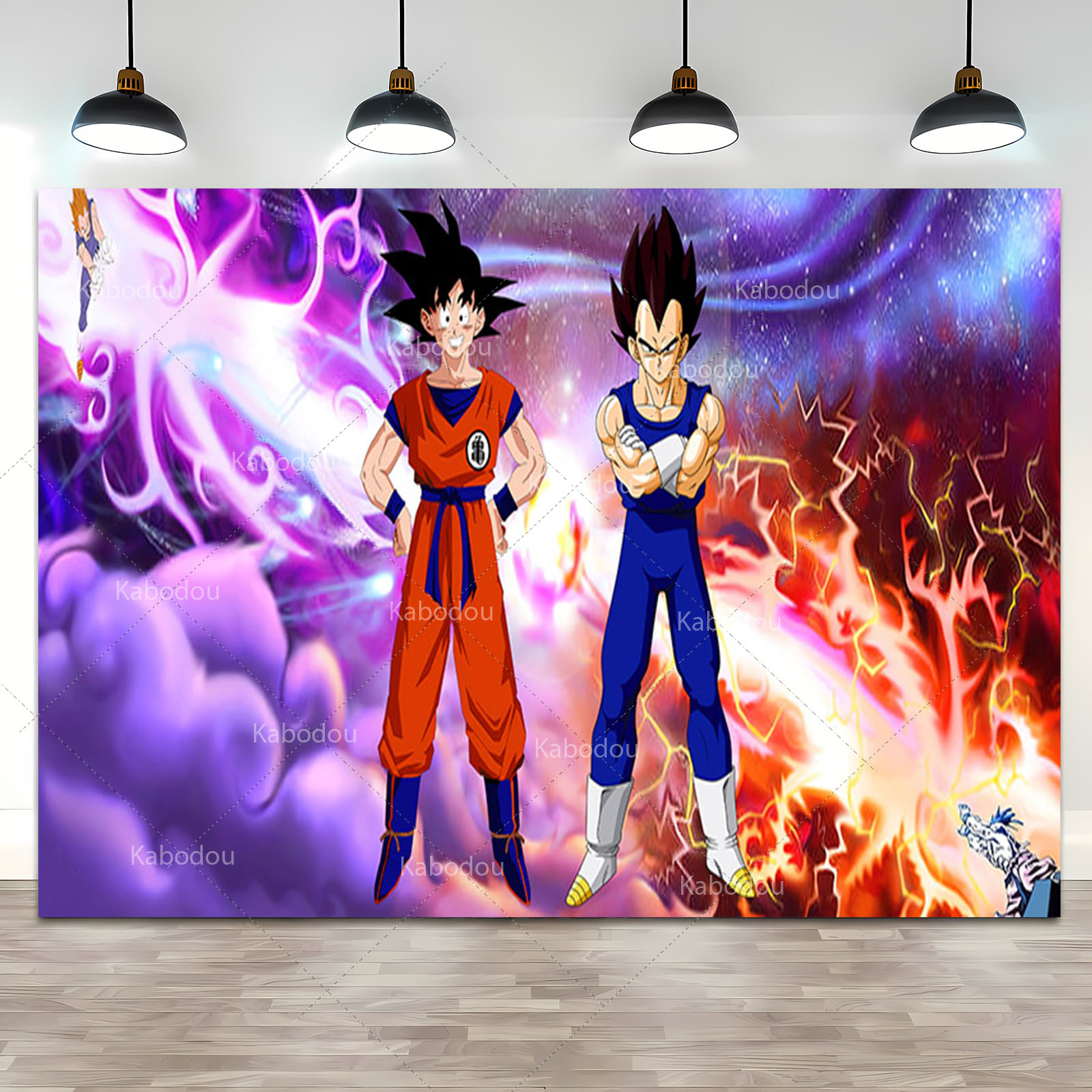 ドラゴンボールZ悟空のパーティーの背景、誕生日の写真の背景