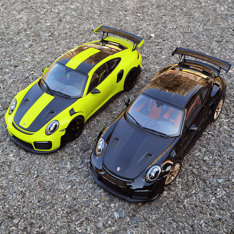 Autart 1/18 porsche 911 (991.2) gt2 rsの車モデルは、個人的な収集の