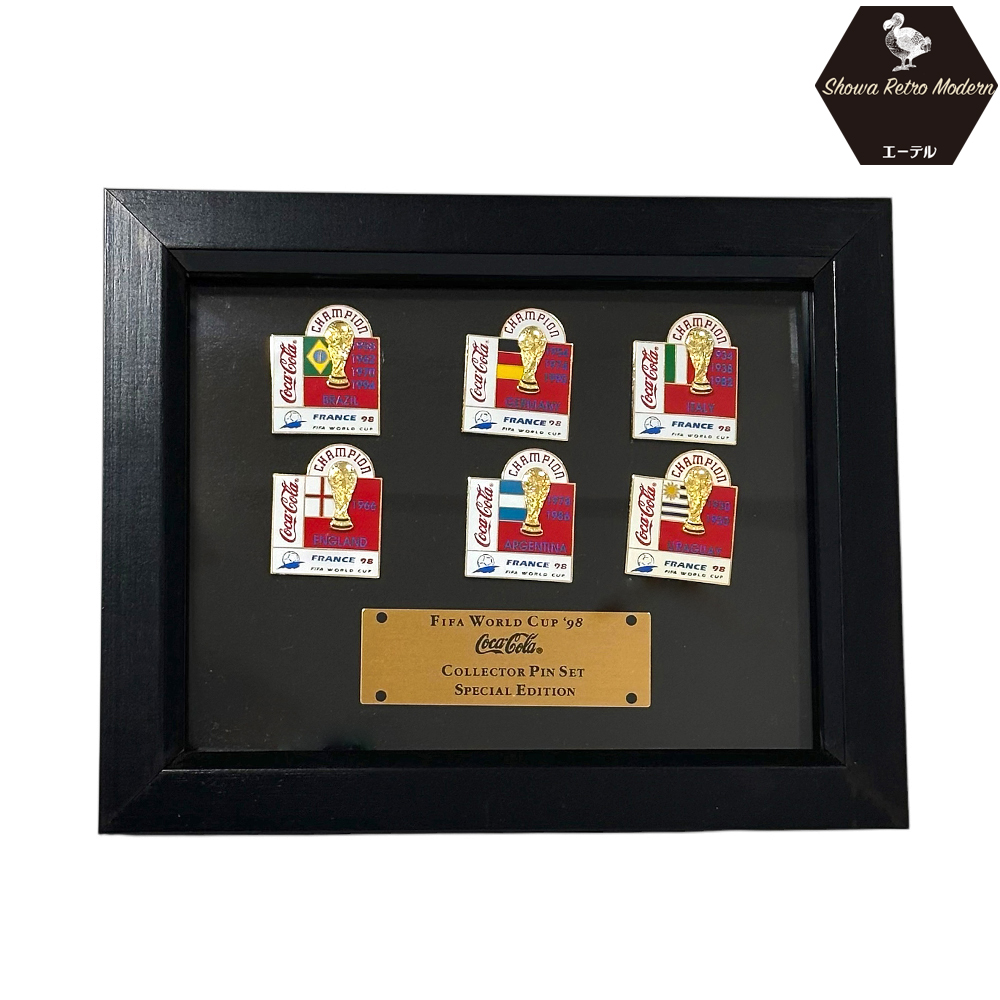 1998年 FIFA フランスワールドカップ コカ・コーラ ピンバッジ全6種