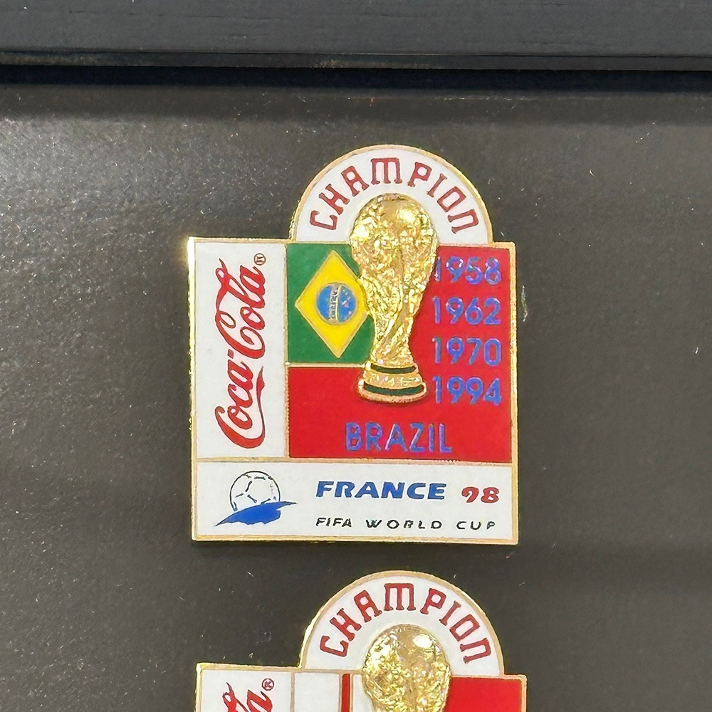 1998年 FIFA フランスワールドカップ コカ・コーラ ピンバッジ全6種