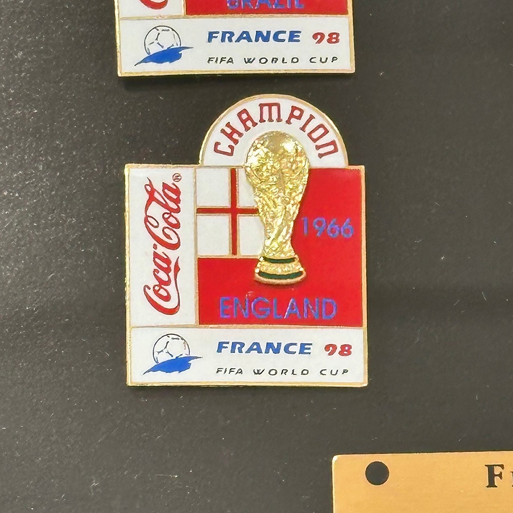 1998年 FIFA フランスワールドカップ コカ・コーラ ピンバッジ全6種