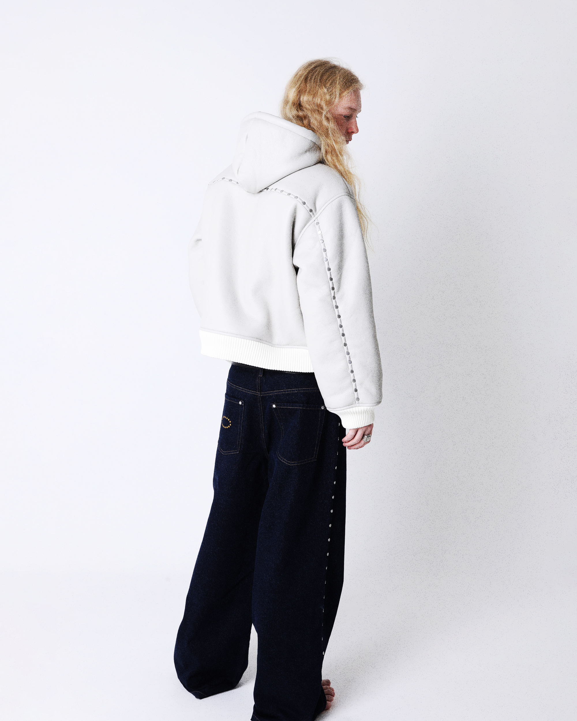 STUDDED HOODED BOMBER JACKET – AFB