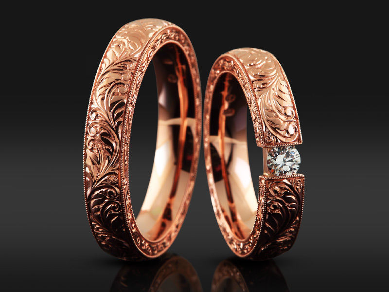 Barocco Full no3 - wedding ring - Affianced Ékszerészet