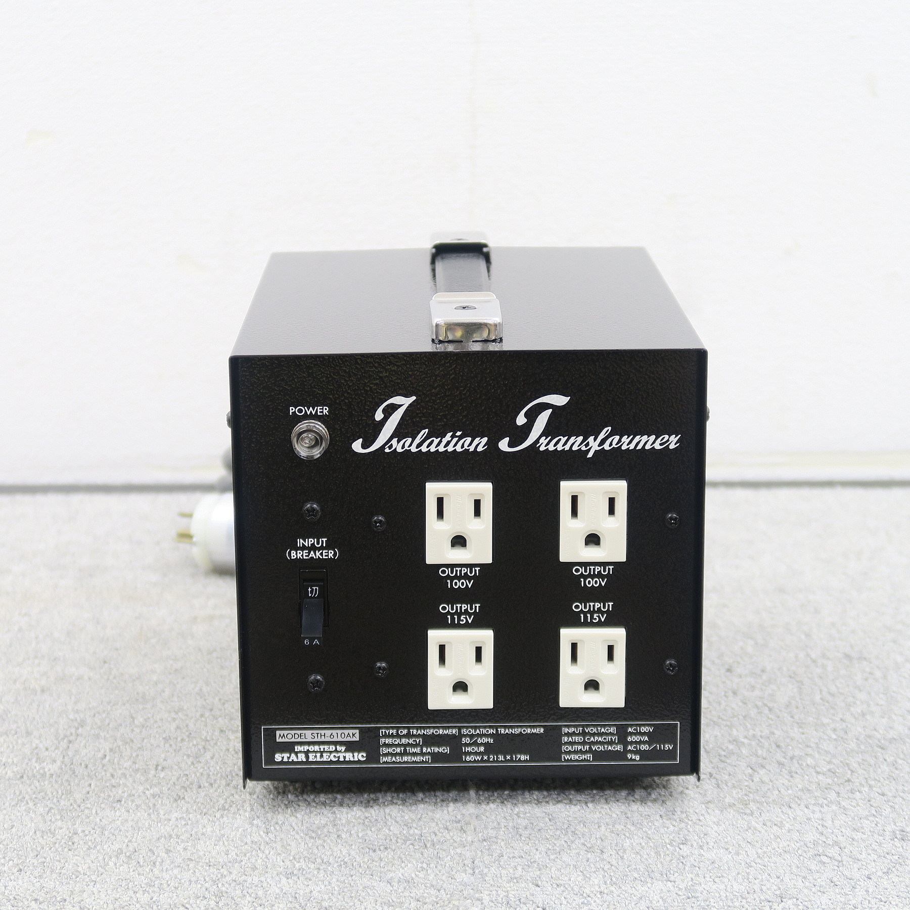 Aランク】Pro Cable STH-610AK アイソレーション電源トランス 600w