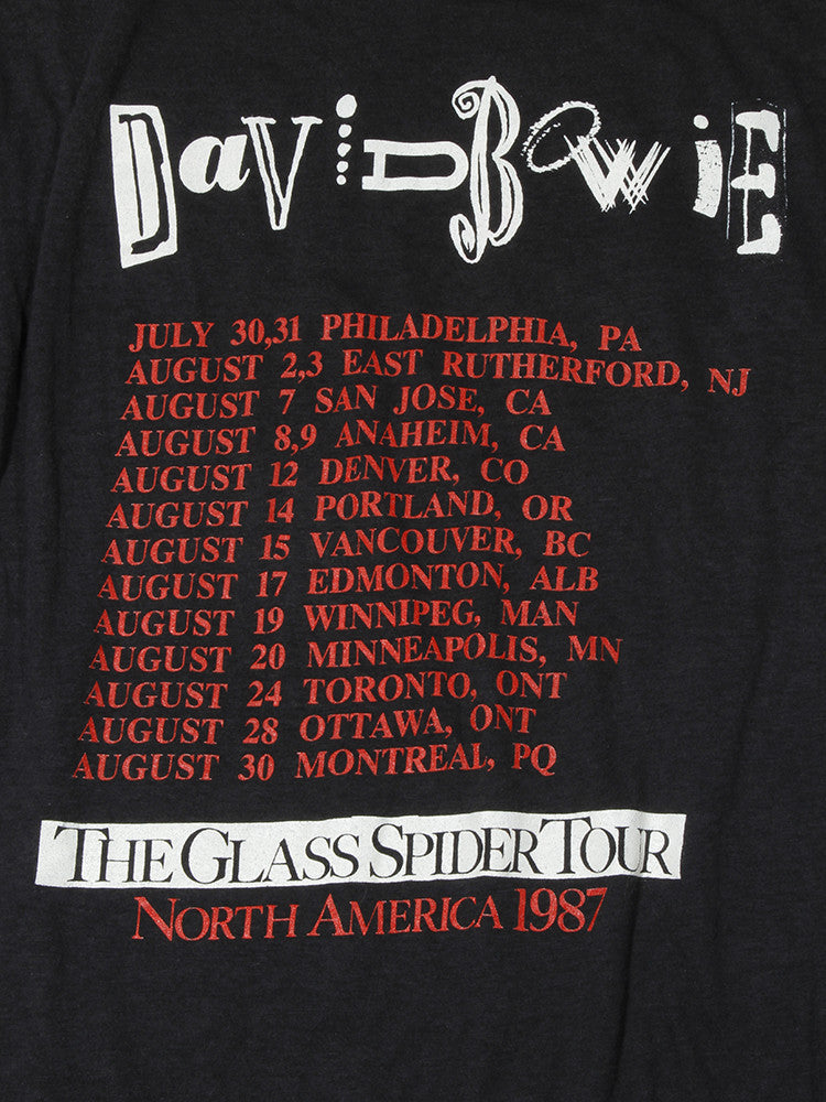 David Bowie Glass Spider Tour Vintage T-Shirt 1987 – Afterlife