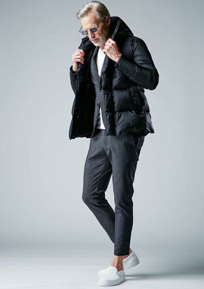 AKM】ECOUSE TAFFETA WRAP DOWN -BLACK- | AKM［エイケイエム］公式