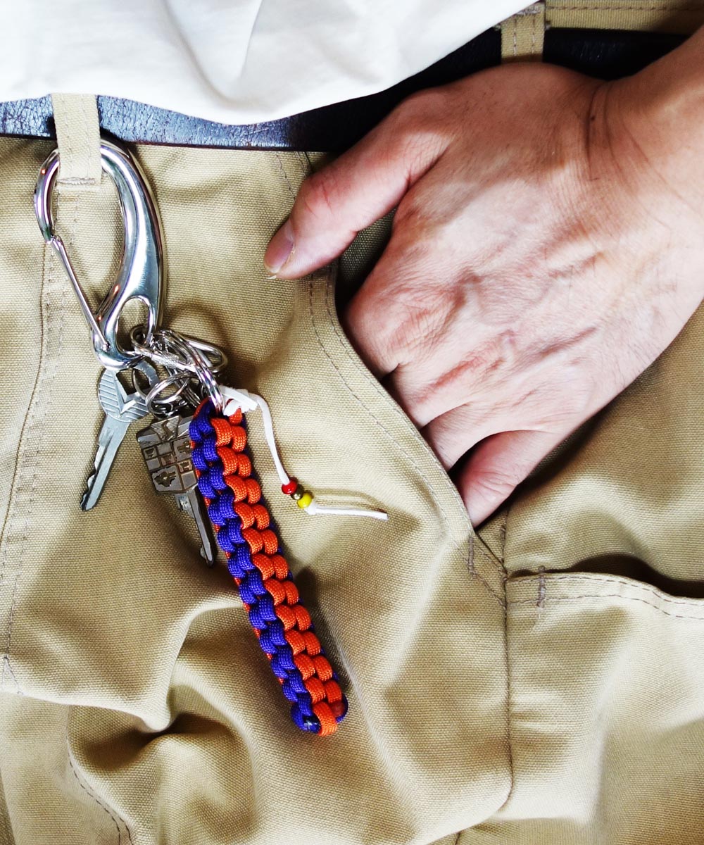 Paracord Key Chain （カナビラ付きパラコードキーチェーン）②｜COLOR