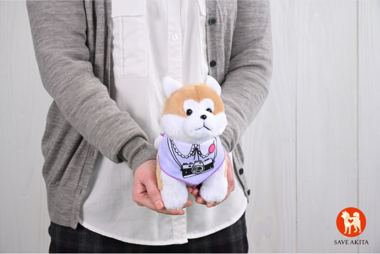 ハチふる ぬいぐるみ(パープル・グレー) | ハチふる SHIBUYA meets AKITA