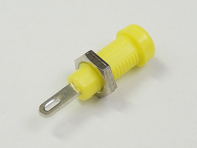 テストピンジャック(黄色) MK-617-6: ケーブル・コネクター 秋月電子