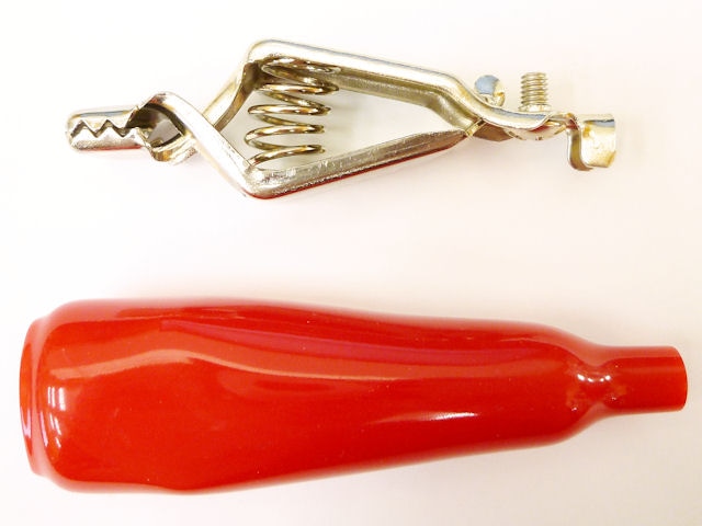 大型充電クリップ(赤) 20A CP-8880/R: ケーブル・コネクター 秋月電子