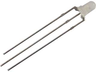 3mm 2色LED(赤・青) カソードコモン OSRB3132A: オプト