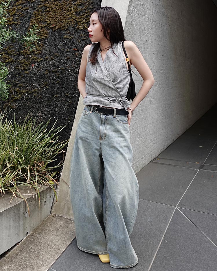 バギートップデニムパンツ | AKTE