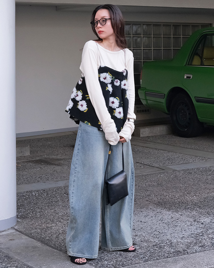 バギートップデニムパンツ | AKTE