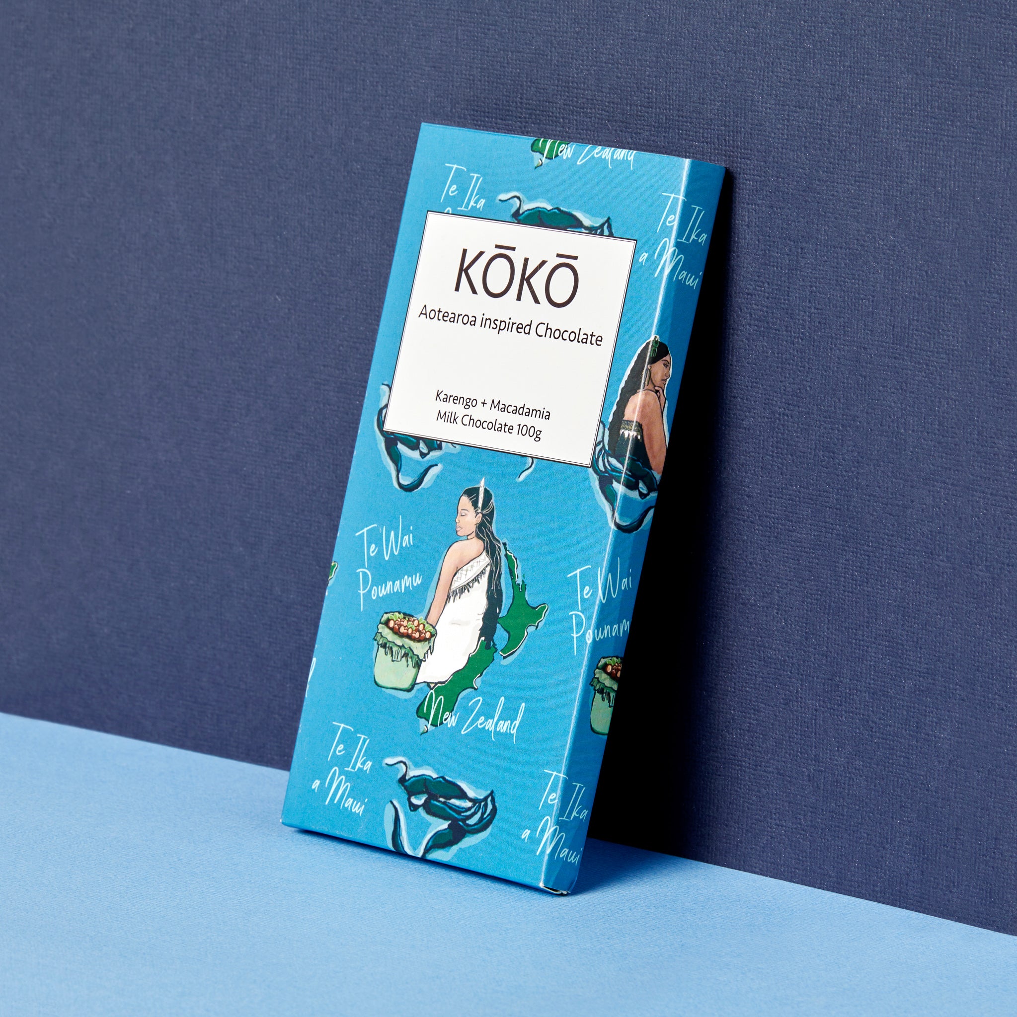 Karengo + Macadamia Salted Caramel KŌKŌ Chocolate by Hoete Mitai