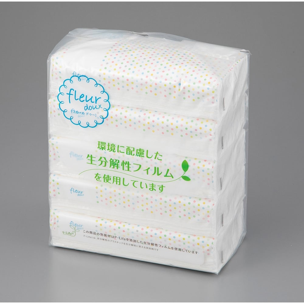 4-3797-04 ティッシュペーパー ソフトパックタイプ 5個×18パック入