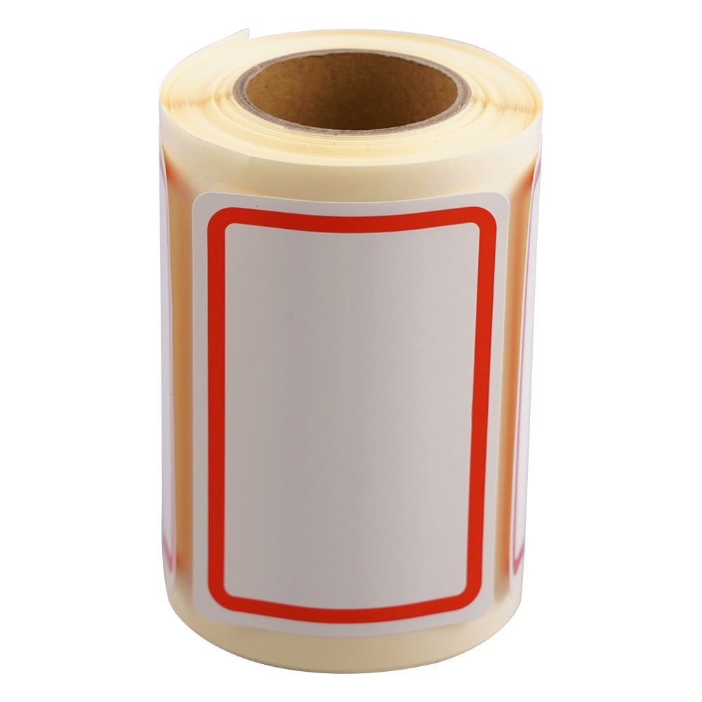 6-701-02 ボーダーラベル 40×60mm 赤 125枚入 RB-2 【AXEL】 アズワン