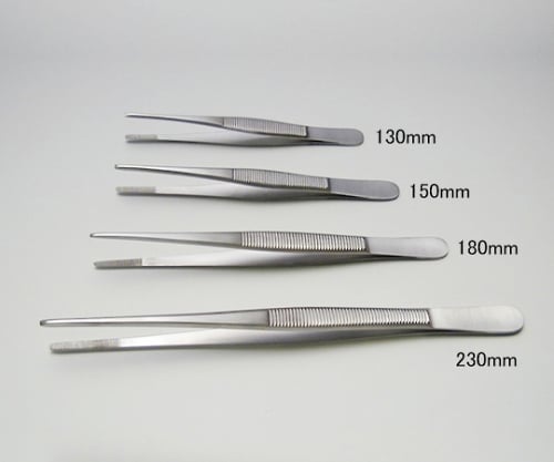 61-5078-70 外科用ピンセット 有鈎 小波230mm(併式) 【AXEL】 アズワン