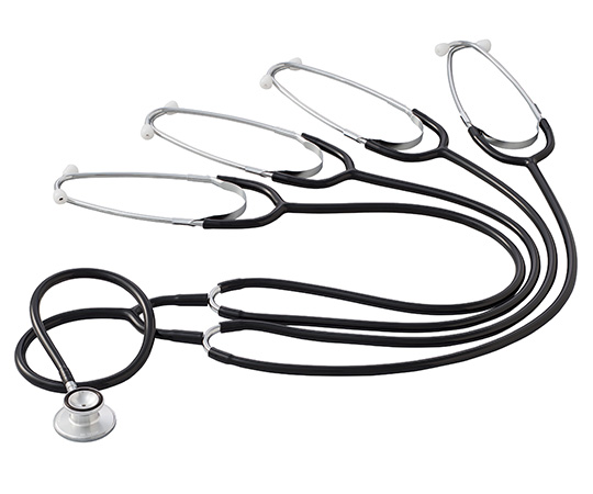 62-9749-36 教育用聴診器（四人用） 0166B001 【AXEL】 アズワン