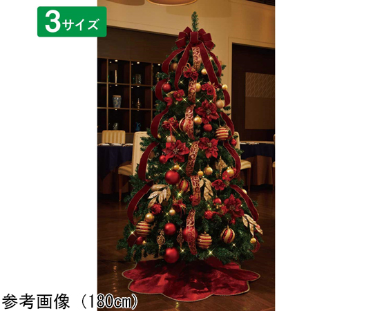 クリスマス飾り】クリスマスツリーセット クリスマスレッド 高さ150cm