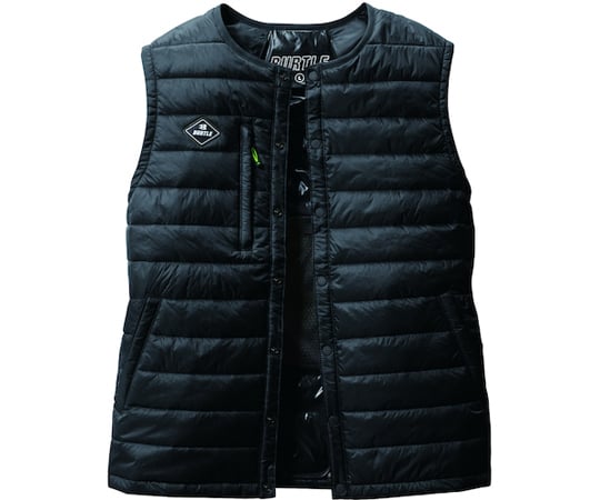 取扱を終了した商品です］67-9228-52 ダウンベスト ブラック 3254-35-S