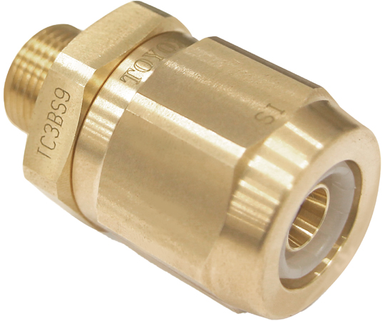 69-6861-23 ホース継手 真鍮製 トヨコネクタ TC3-BS型 適合ホース内径