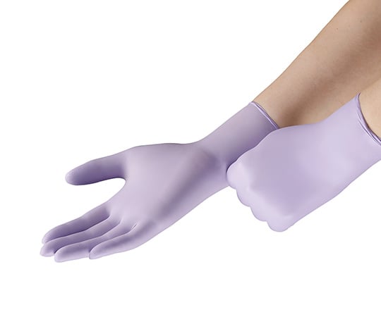 7-8478-01 ラベンダーニトリルグローブ（ハリヤード） XS 250枚入