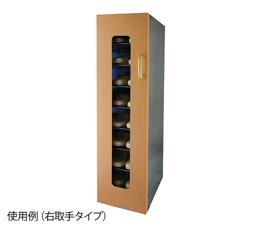 7-8105-05 UVクリーン キュート（殺菌スリッパ保管庫） 8足 左取手