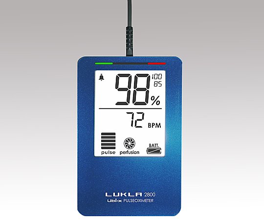 8-1582-02 パルスオキシメーター メタリックブルー LKL2800ma 【AXEL