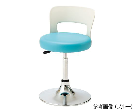 8-5321-12 メディカルソフトスツール 背付き ブルー CA-14BL-Z 【AXEL