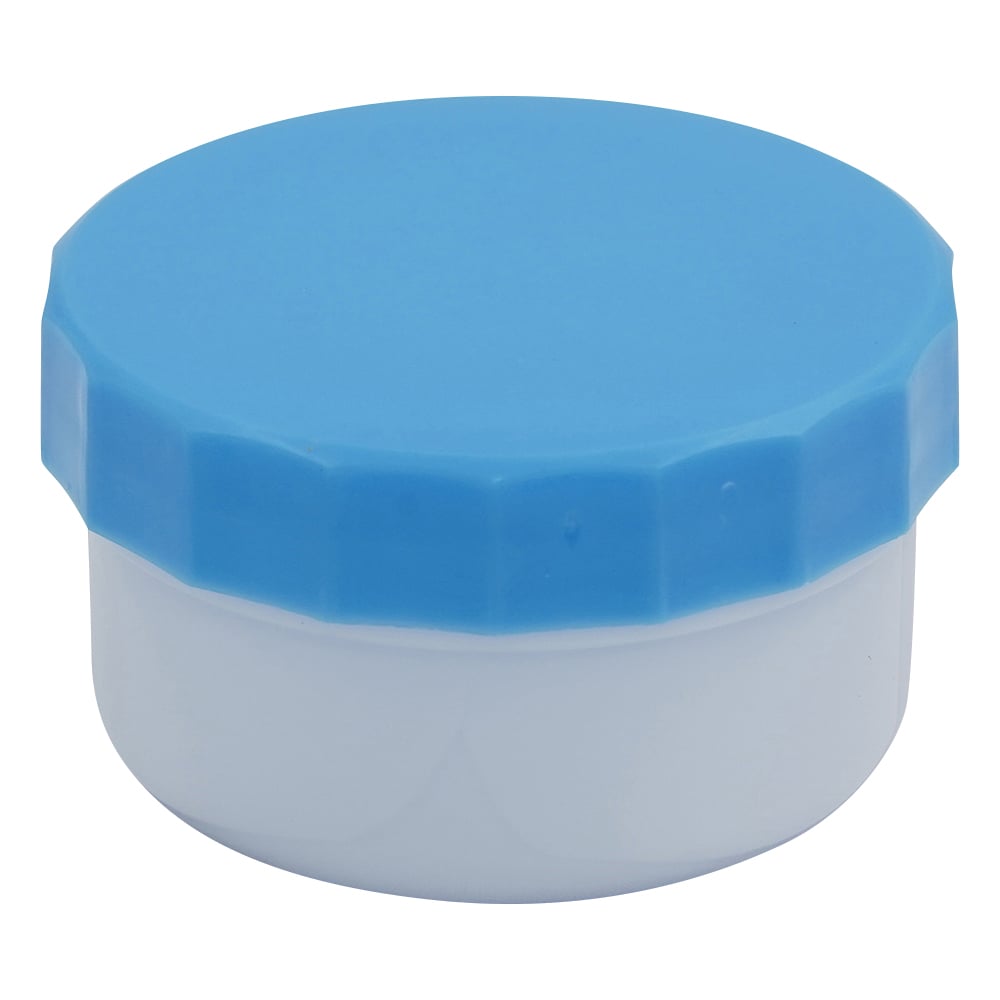 0-8173-03 プラ軟こう壺（深型）22mL 100個 青 【AXEL】 アズワン